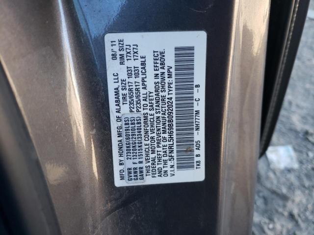 Photo 10 from auction – 2011 HONDA ODYSSEY EX with VIN 5FNRL5H69BB092024