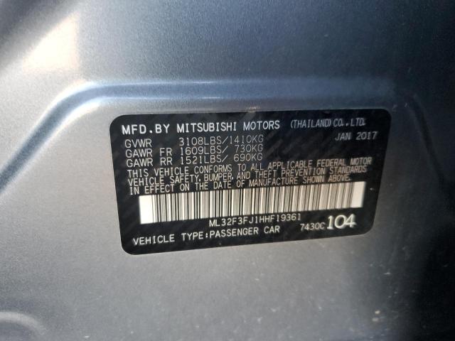 Photo 10 from auction – 2017 MITSUBISHI MIRAGE G4 with VIN ML32F3FJ1HHF19361