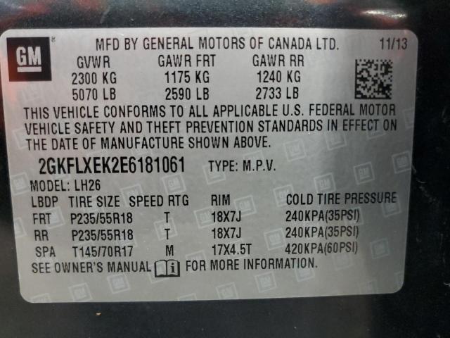 Photo 10 from auction – 2014 GMC TERRAIN SL with VIN 2GKFLXEK2E6181061