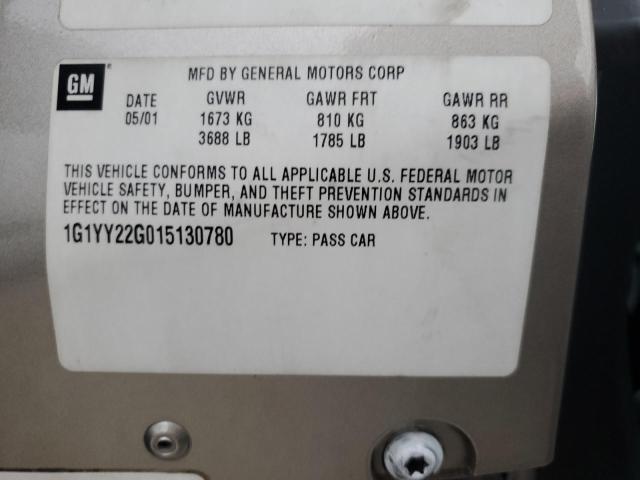 Photo 10 from auction – 2001 CHEVROLET CORVETTE with VIN 1G1YY22G015130780