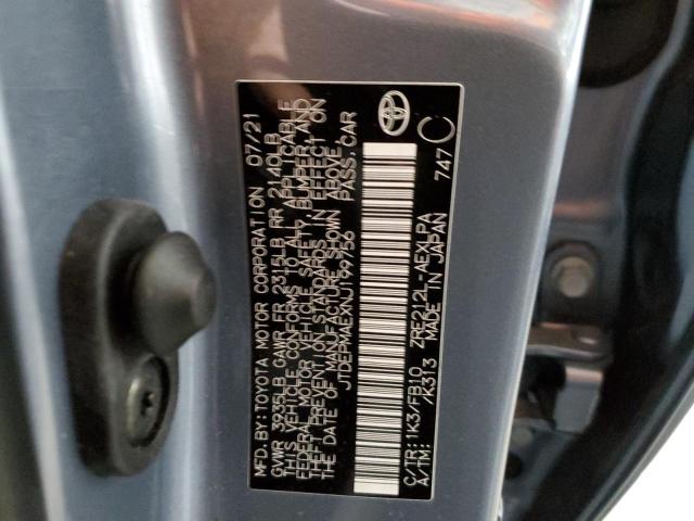 Photo 10 from auction – 2022 TOYOTA COROLLA LE with VIN JTDEPMAEXNJ199756