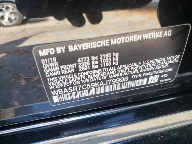 Photo 10 from auction – 2019 BMW 330XI with VIN WBA5R7C59KAJ79998