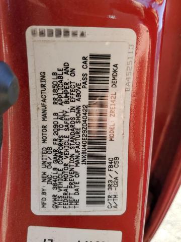 Photo 10 from auction – 2009 TOYOTA COROLLA with VIN 1NXBU40E29Z040422