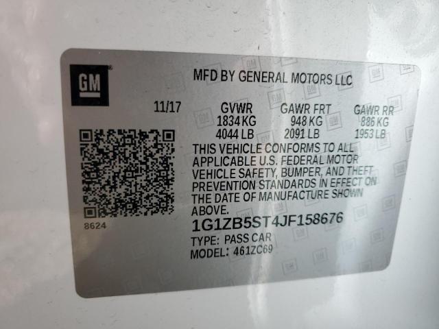 Photo 10 from auction – 2018 CHEVROLET MALIBU LS with VIN 1G1ZB5ST4JF158676