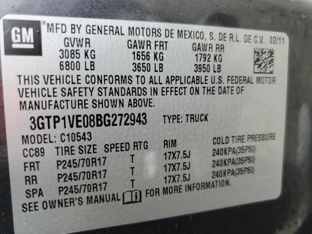 Photo 10 from auction – 2011 GMC SIERRA C15 with VIN 3GTP1VE08BG272943