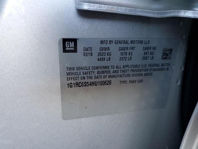 Photo 10 from auction – 2017 CHEVROLET VOLT LT with VIN 1G1RC6S54HU100626