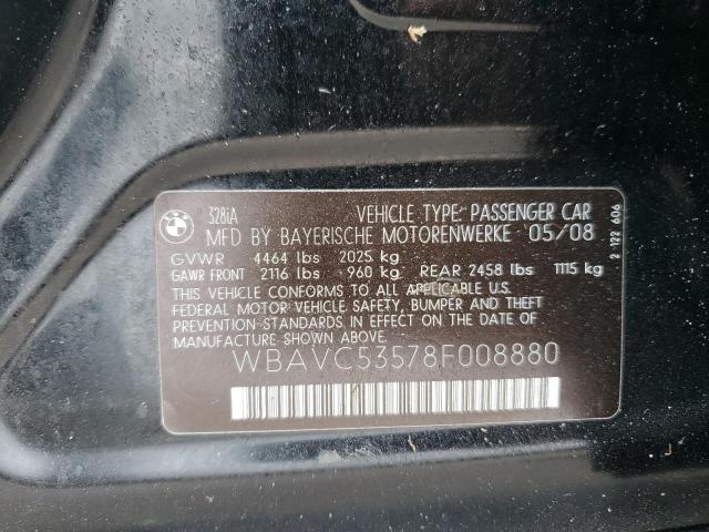 Photo 10 from auction – 2008 BMW 328 I SULE with VIN WBAVC53578F008880