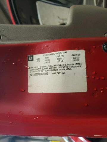 Photo 10 from auction – 2005 CHEVROLET COBALT with VIN 1G1AK52F257520740