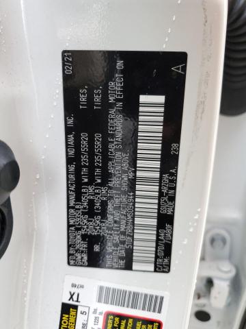 Photo 10 from auction – 2021 TOYOTA HIGHLANDER with VIN 5TDFZRBH4MS094944
