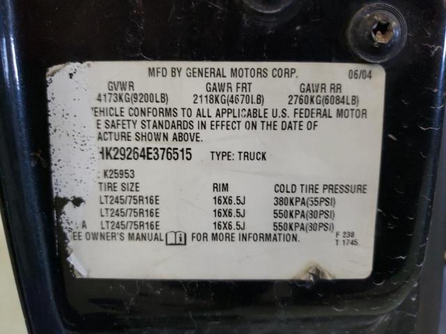 Photo 10 from auction – 2004 CHEVROLET SILVERADO with VIN 2GCEK19T641321439