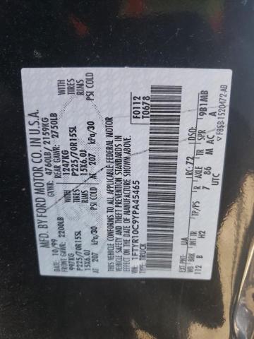 Photo 10 from auction – 2000 FORD RANGER with VIN 1FTYR10C9YPA45465
