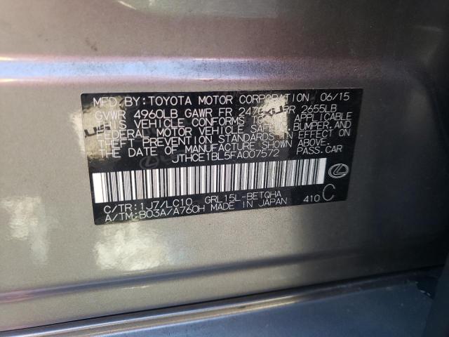 Photo 10 from auction – 2015 LEXUS GS 350 with VIN JTHCE1BL5FA007572