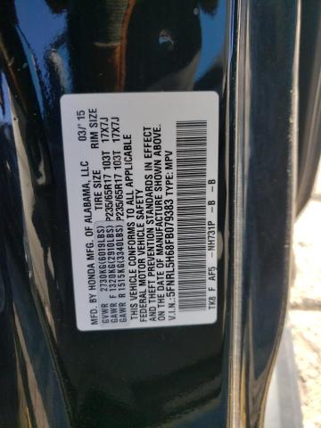 Photo 10 from auction – 2015 HONDA ODYSSEY EX with VIN 5FNRL5H68FB079383