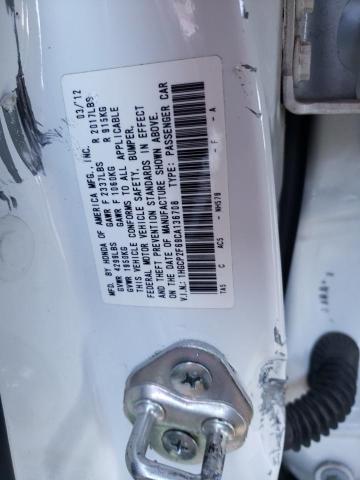 Zdjęcie 10 z aukcji – 2012 HONDA ACCORD se z VIN 1HGCP2F69CA136708