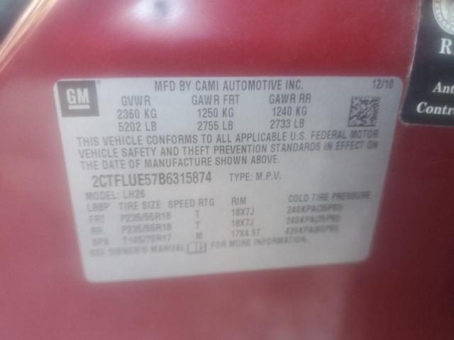 Photo 10 from auction – 2011 GMC TERRAIN SL with VIN 2CTFLUE57B6315874