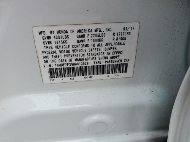 Photo 10 from auction – 2017 ACURA ILX BASE W with VIN 19UDE2F39HA013529