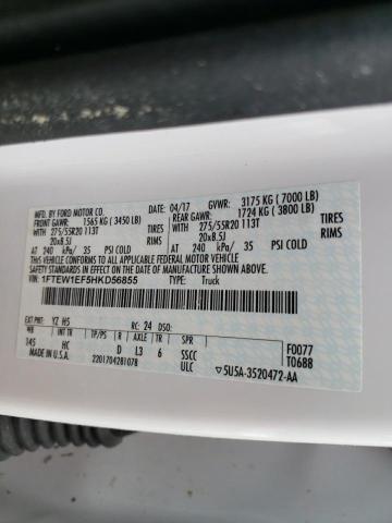 Photo 10 from auction – 2017 FORD F150 SUPER with VIN 1FTEW1EF5HKD56855