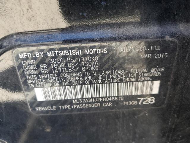 Photo 10 from auction – 2015 MITSUBISHI MIRAGE DE with VIN ML32A3HJ2FH046818