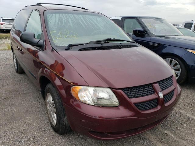 DODGE CARAVAN SP 2001 with VIN 1B4GP45G21B123924 - Photo from auction