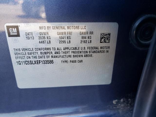 Photo 10 from auction – 2014 CHEVROLET MALIBU 1LT with VIN 1G11C5SLXEF133586