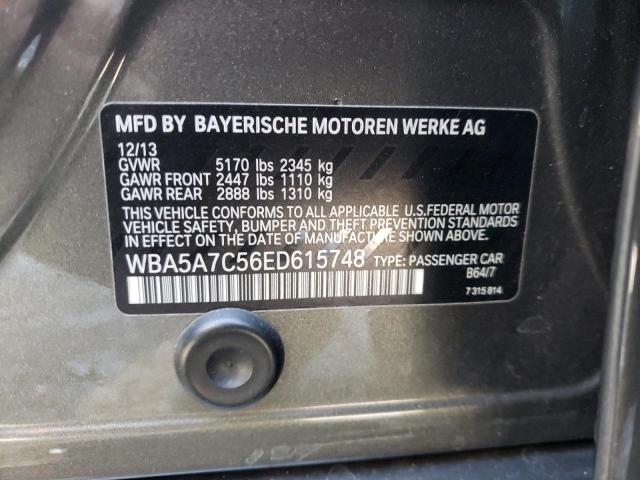 Photo 10 from auction – 2014 BMW 528 XI with VIN WBA5A7C56ED615748