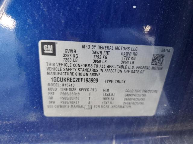 Photo 10 from auction – 2014 CHEVROLET SILVERADO with VIN 1GCUKREC2EF193999