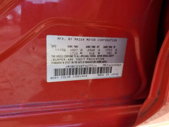 Photo 10 from auction – 2007 MAZDA 3 I with VIN JM1BK32G871677526