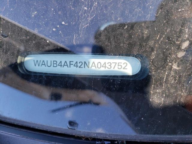 Photo 10 from auction – 2022 AUDI S4 PREMIUM with VIN WAUB4AF42NA043752