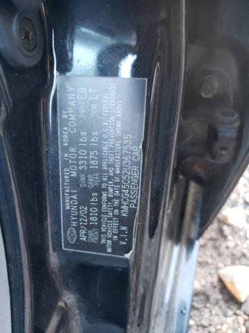 Photo 10 from auction – 2002 HYUNDAI ACCENT GL with VIN KMHCG45C52U367535