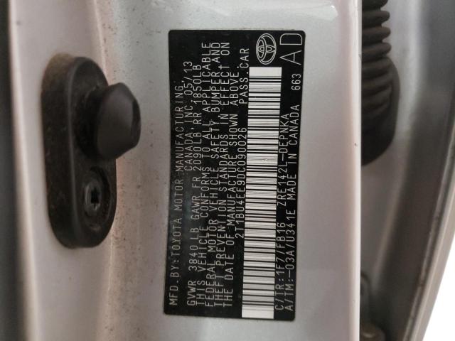Foto 10 de la subasta – 2013 TOYOTA COROLLA BA con VIN 2T1BU4EE9DC090026