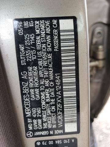 Photo 10 from auction – 1997 MERCEDES-BENZ E 420 with VIN WDBJF72FXVA124841