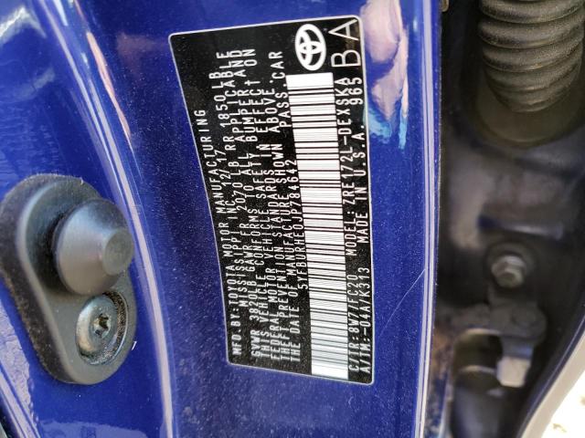Photo 10 from auction – 2018 TOYOTA COROLLA L with VIN 5YFBURHE0JP784642