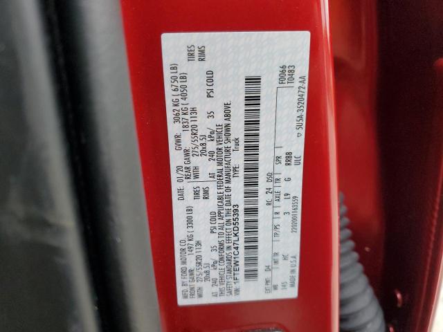 Photo 10 from auction – 2020 FORD F150 SUPER with VIN 1FTEW1C47LKD55393