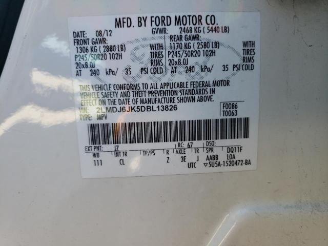 Photo 10 from auction – 2013 LINCOLN MKX with VIN 2LMDJ6JK5DBL13826