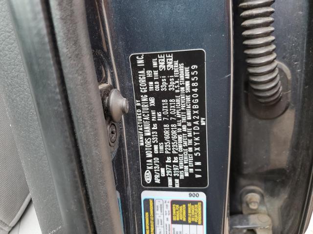 Photo 10 from auction – 2011 KIA SORENTO BA with VIN 5XYKTDA2XBG048559