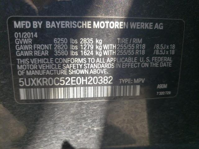 Photo 10 from auction – 2014 BMW X5 XDRIVE3 with VIN 5UXKR0C52E0H20382