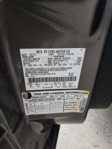 Photo 10 from auction – 2013 FORD F150 SUPER with VIN 1FTFW1CF9DFB51775