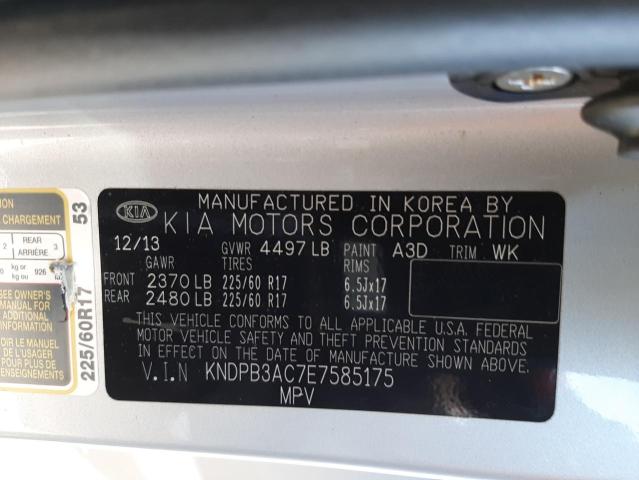 Photo 10 from auction – 2014 KIA SPORTAGE B with VIN KNDPB3AC7E7585175