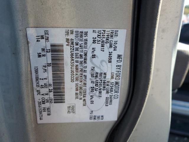 Photo 10 from auction – 2005 MERCURY MOUNTAINEE with VIN 4M2ZU66K55UJ05330