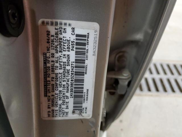 Photo 10 from auction – 2003 TOYOTA COROLLA CE with VIN 1NXBR38E03Z034271