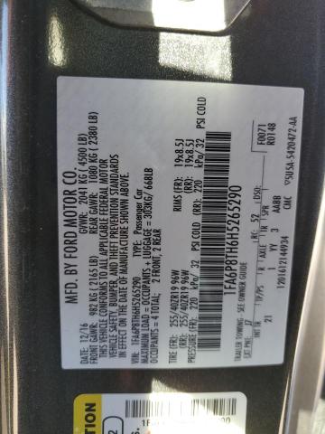 Photo 10 from auction – 2017 FORD MUSTANG with VIN 1FA6P8TH6H5265290