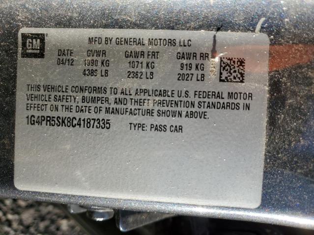 Photo 10 from auction – 2012 BUICK VERANO CON with VIN 1G4PR5SK8C4187335