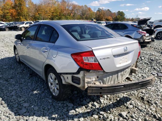 Photo 3 from auction – 2012 HONDA CIVIC LX with VIN 19XFB2F53CE080604