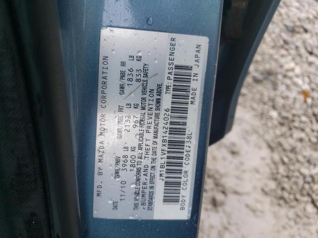 صورة رقم 10 من المزاد - 2011 MAZDA 3 I مع VIN JM1BL1VFXB1424026