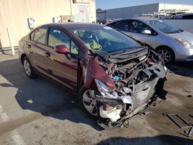 HONDA CIVIC LX 2013 with VIN 19XFB2F52DE231269 - Photo from auction