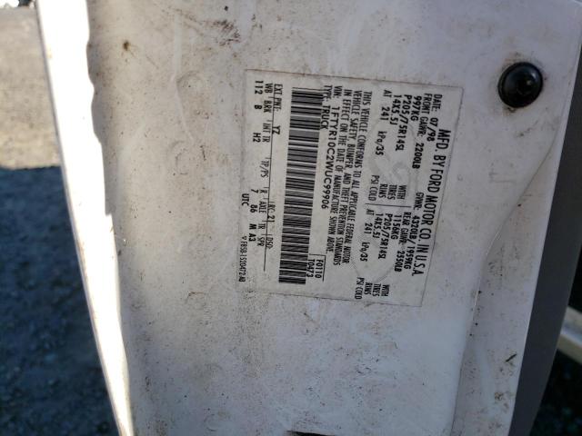 Photo 10 from auction – 1998 FORD RANGER with VIN 1FTYR10C2WUC99906