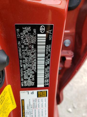 Photo 10 from auction – 2019 TOYOTA COROLLA SE with VIN JTNK4RBE8K3035781