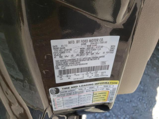 Photo 10 from auction – 2013 FORD F150 SUPER with VIN 1FTFW1ET5DFB35236