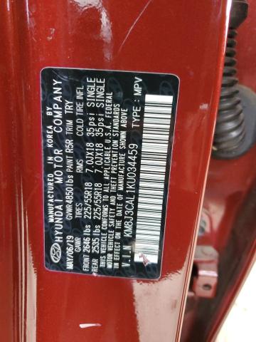 Photo 10 from auction – 2019 HYUNDAI TUCSON LIM with VIN KM8J3CAL1KU034459