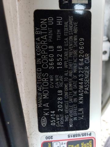Photo 10 from auction – 2015 KIA RIO with VIN KNADM4A32F6420609